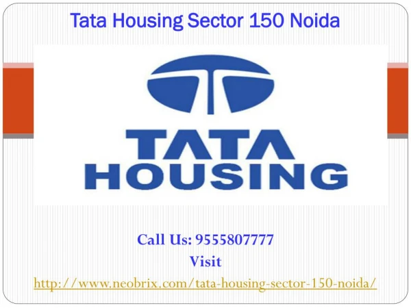 Tata Housing Noida Sector 150 luxurious project