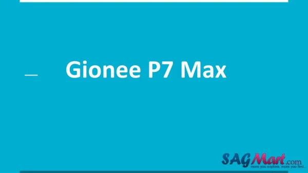 Gionee P7 Max