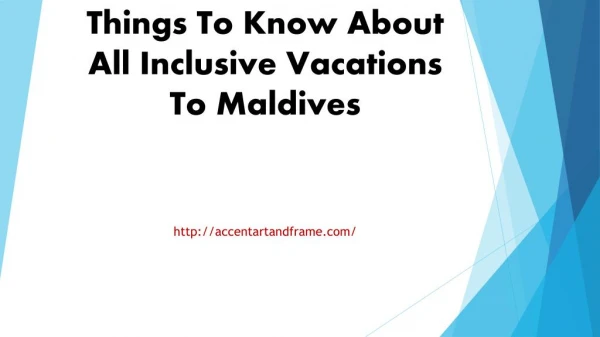 Things To Know About All Inclusive Vacations To Maldives