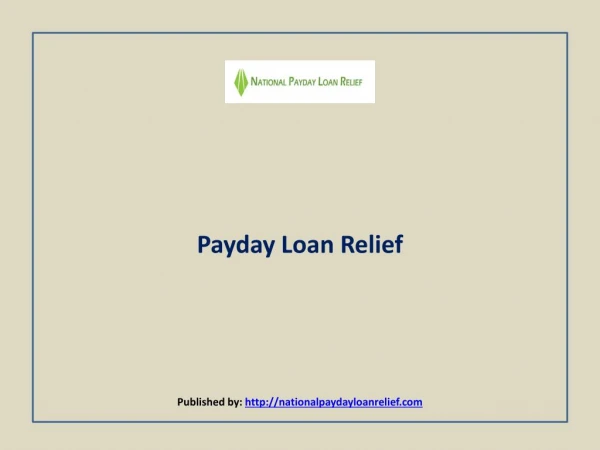 Payday Loan Relief