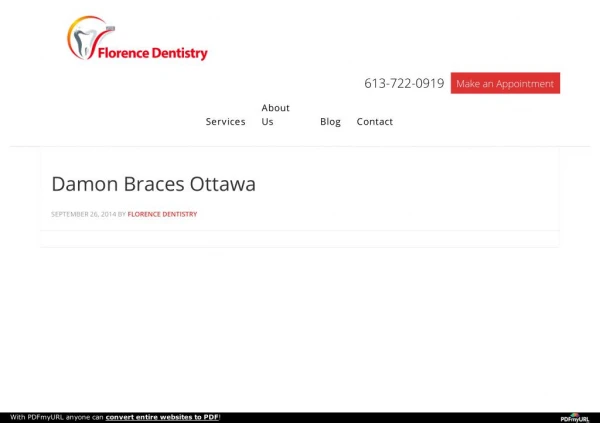 Damon Braces Ottawa