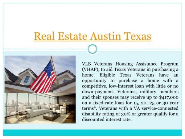 Texas Veterans Home Loans