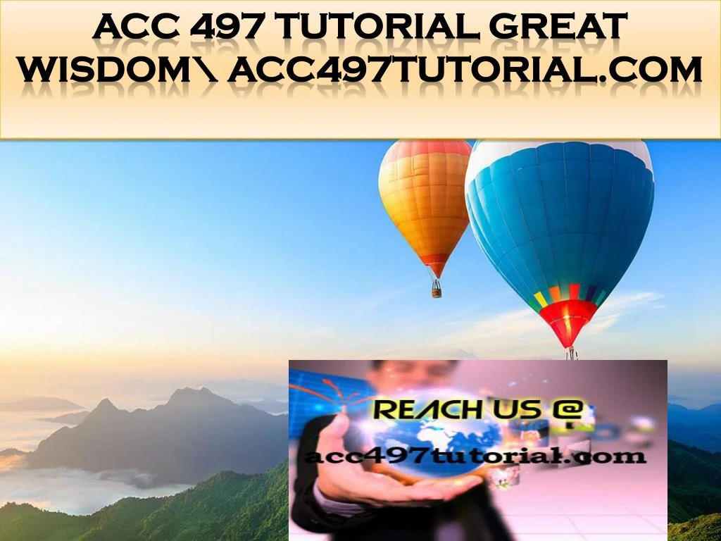 acc 497 tutorial great wisdom acc497tutorial com