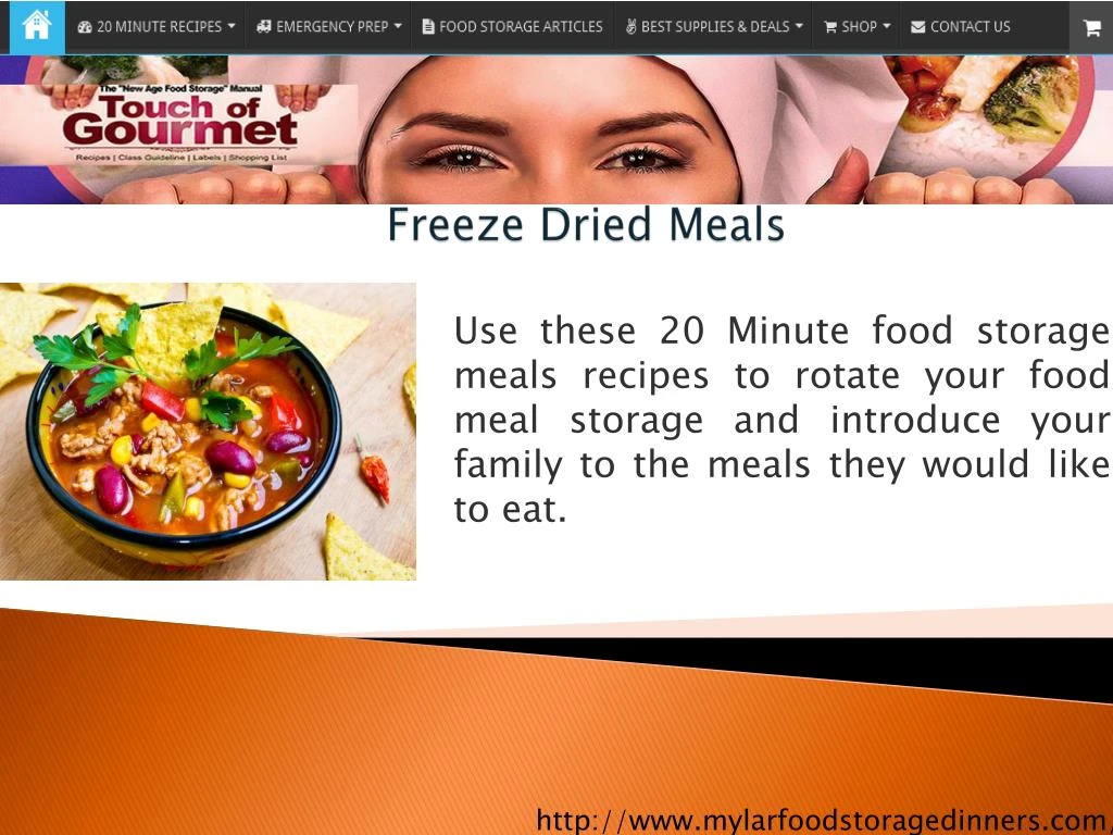 freeze dried meals