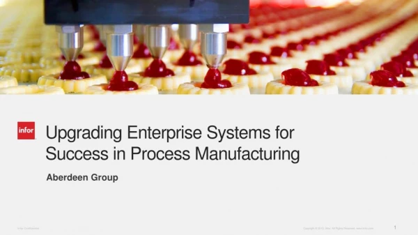 Impact of ERP Upgrades and Compliance on Process Manufacturing