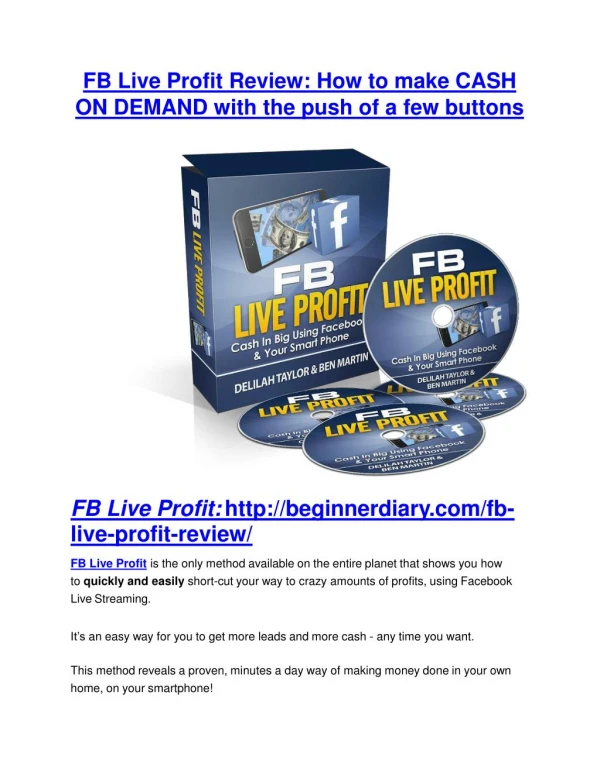 FB Live Profit review and (COOL) $32400 bonuses