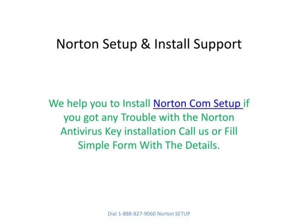 Norton Setup Install