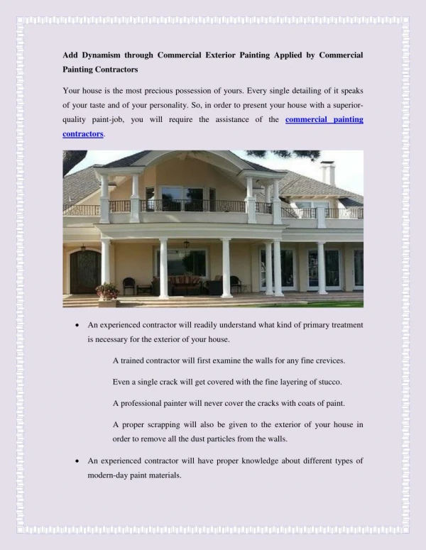 Add Dynamism through Commercial Exterior Painting Applied.pdf