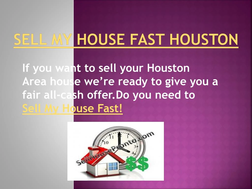 sell my house fast houston