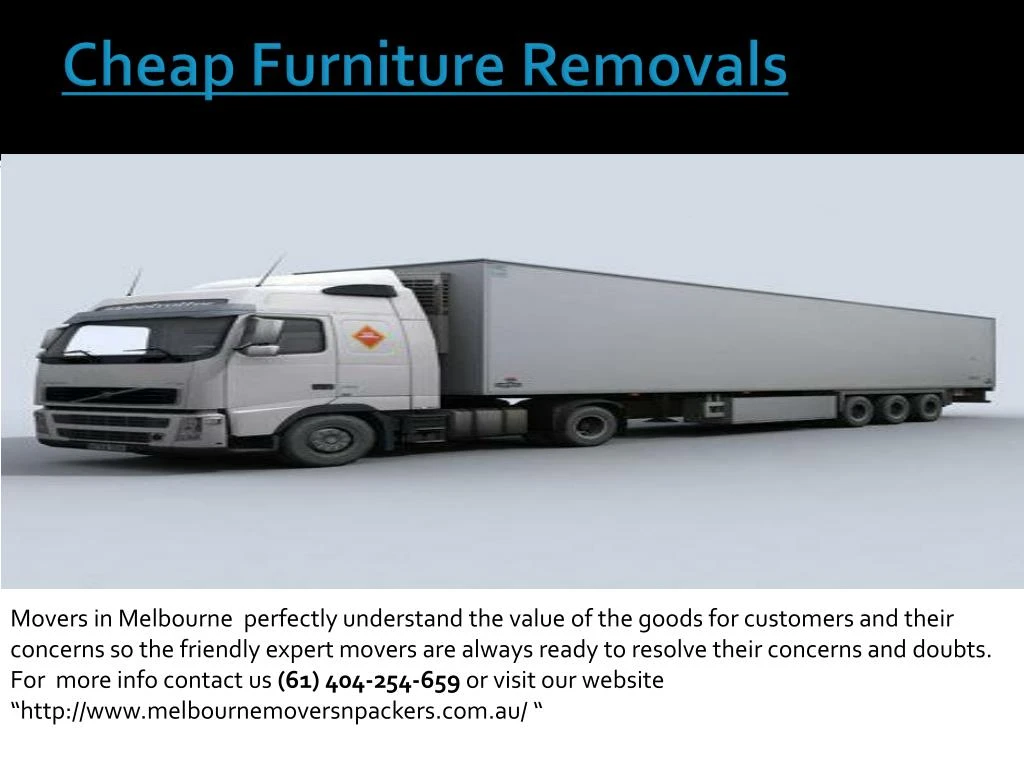 cheap furniture removals
