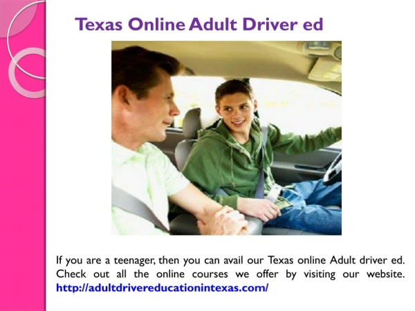 Texas online Adult Drivers Education