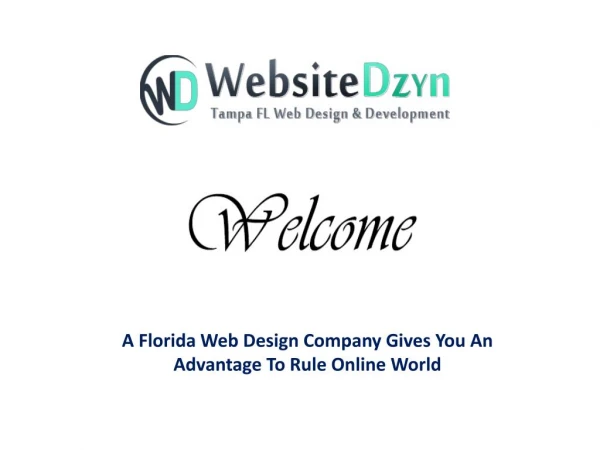 A Florida Web Design Company Gives You An Advantage To Rule Online World