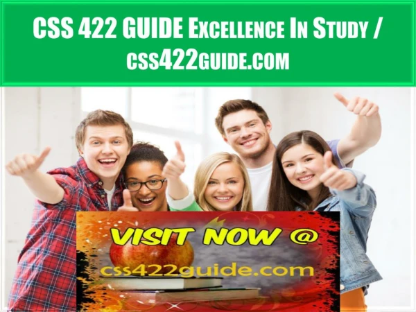 CSS 422 GUIDE Excellence In Study / css422guide.com