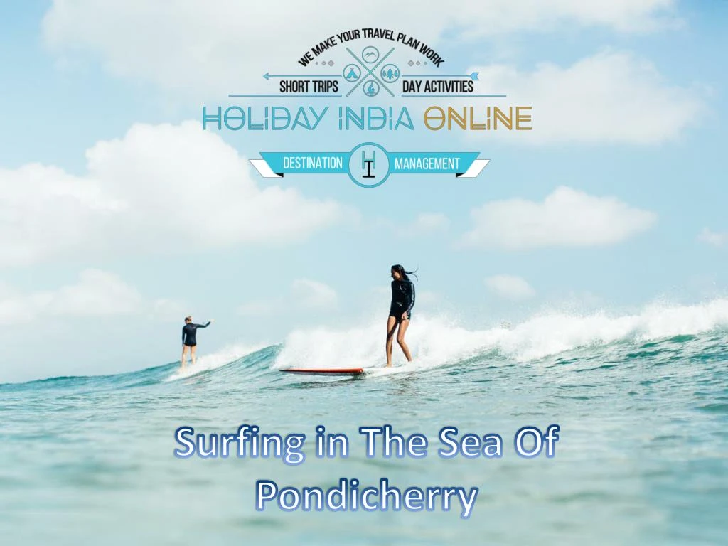 surfing in the sea of pondicherry