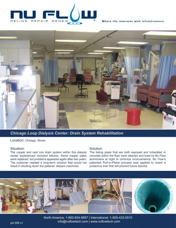 Chicago Loop Dialysis Center: Drain System Rehabilitation