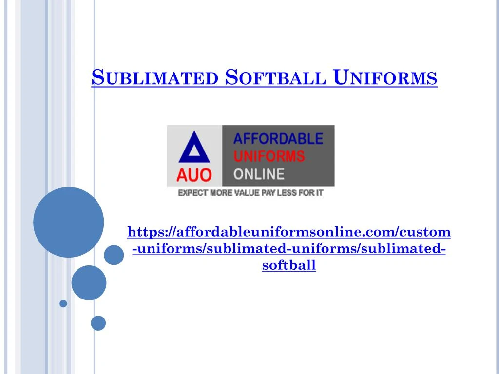 sublimated softball uniforms