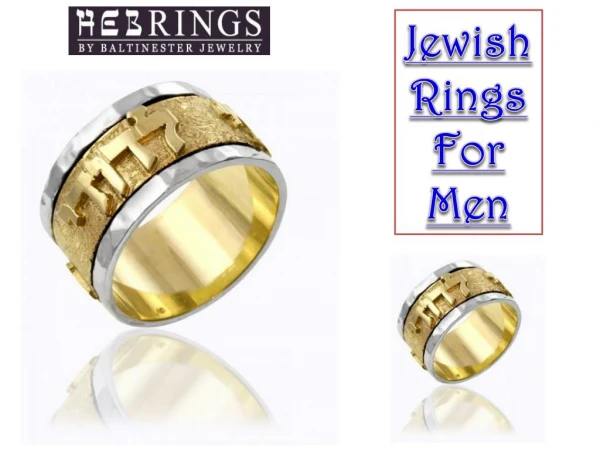 Jewish Rings for Men