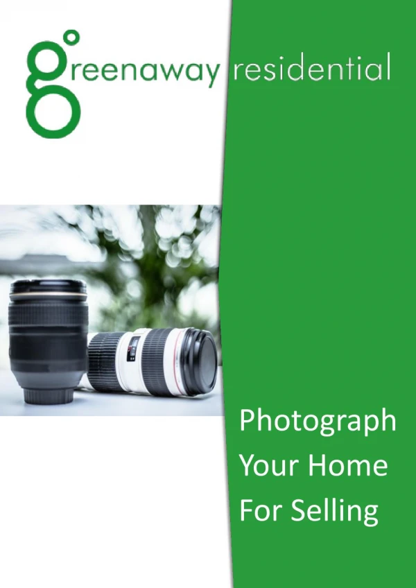 Photograph your home for selling