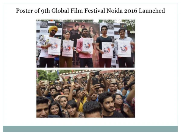 Poster of 9th Global Film Festival Noida 2016 Launched