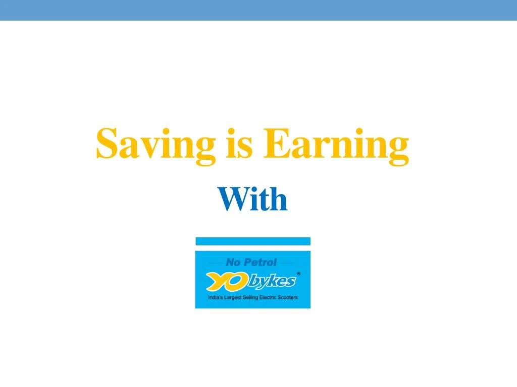 saving is earning