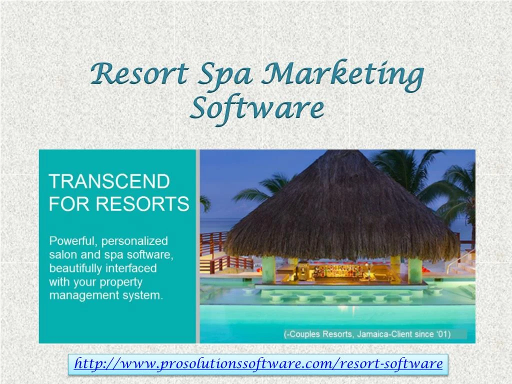 resort spa marketing software