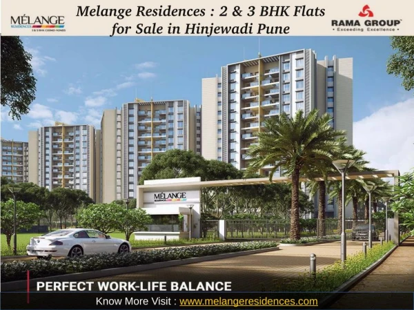 Melange Residences : 2 BHK Flats for Sale in Hinjewadi Pune