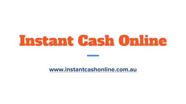 Quick Cash Loans Online