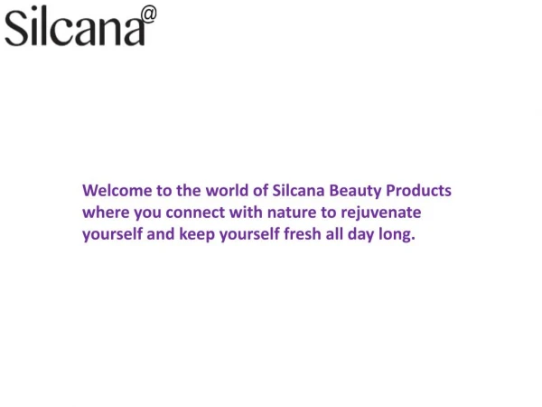 Silcana - The Best Online Cosmetics Portal