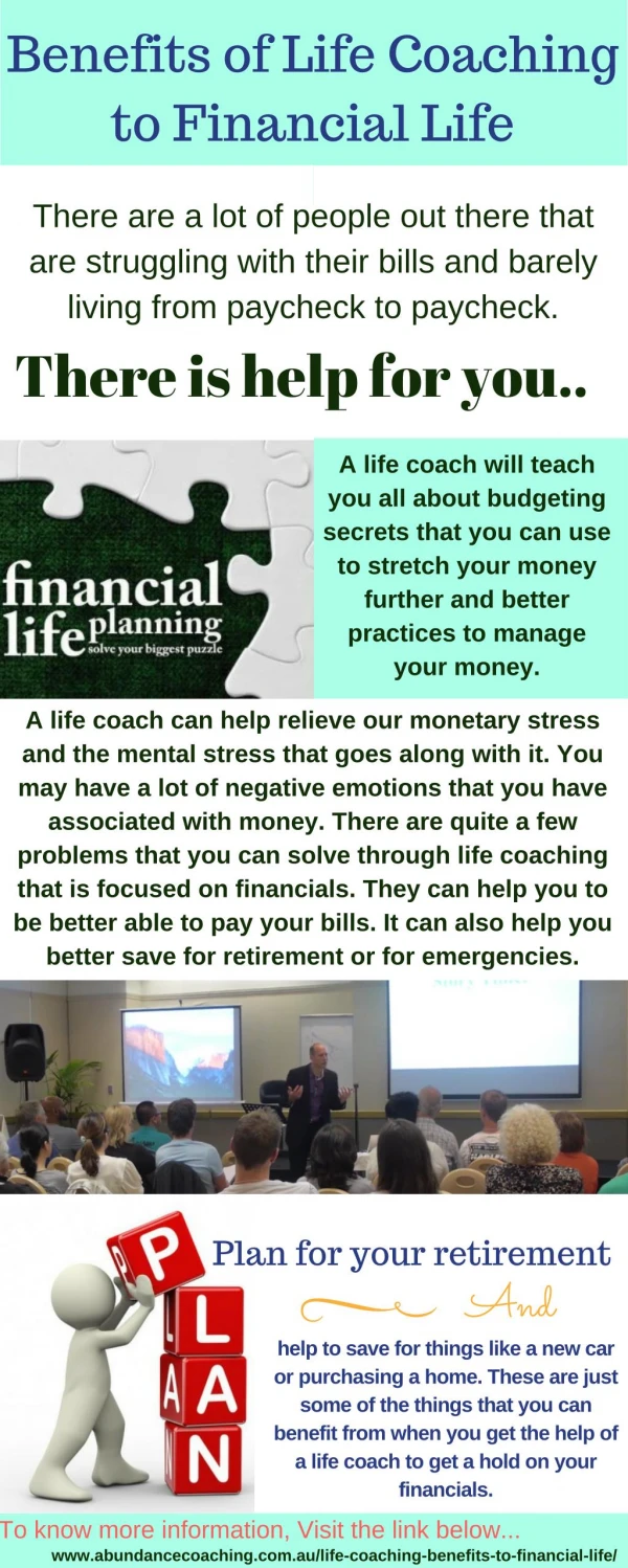 Benefits of Life Coaching to Financial Life