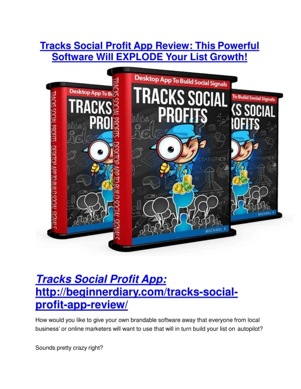 Tracks Social Profit App Detail Review and Tracks Social Profit App $22,700 Bonus