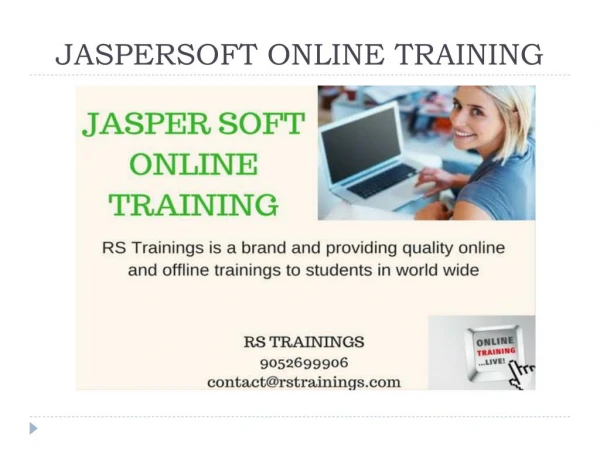 JASPERSOFT online training course content