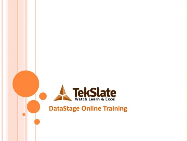 DataStage Professional Online Training