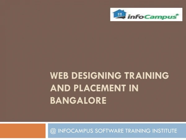 Web Designing training and placement in Bangalore