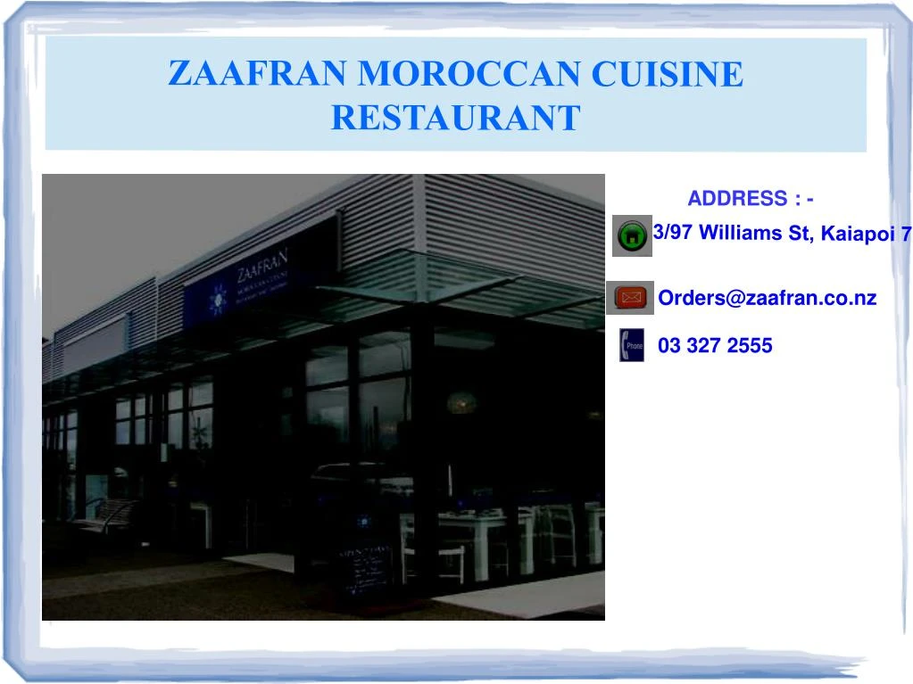 zaafran moroccan cuisine restaurant