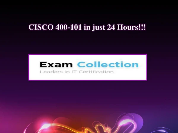 Examcollection 400-101 VCE
