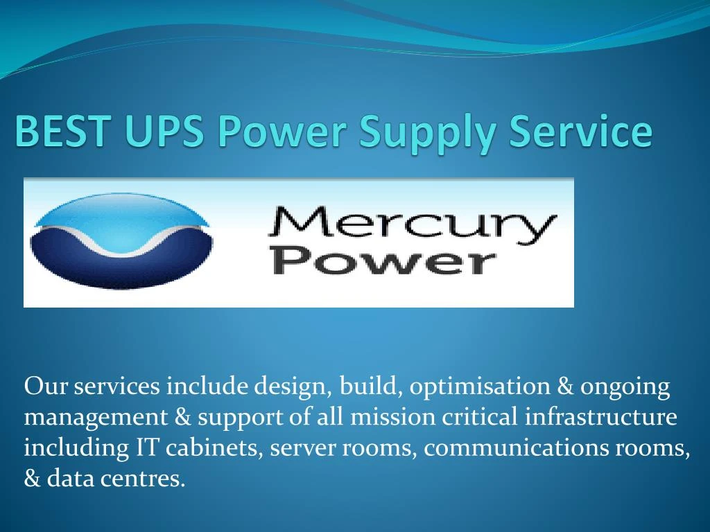 best ups power supply service