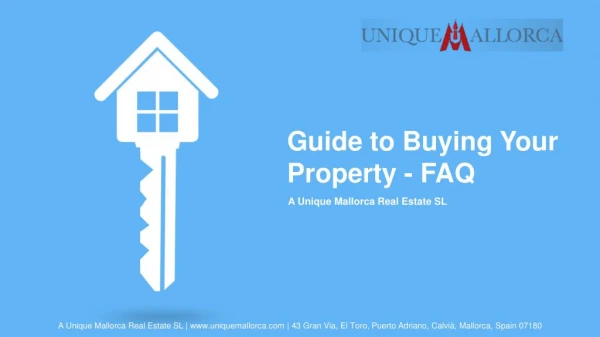 Guide to Buying Your Property - FAQ