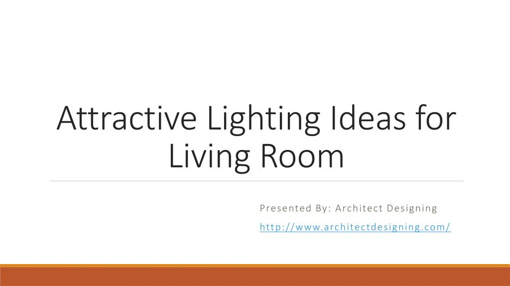 attractive lighting ideas for living room