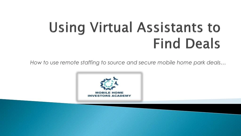 using virtual assistants to find deals