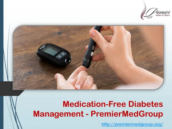 Medication-Free Diabetes Management - PremierMedGroup