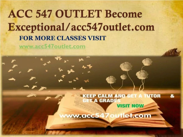 ACC 547 OUTLET Become Exceptional /acc547outlet.com