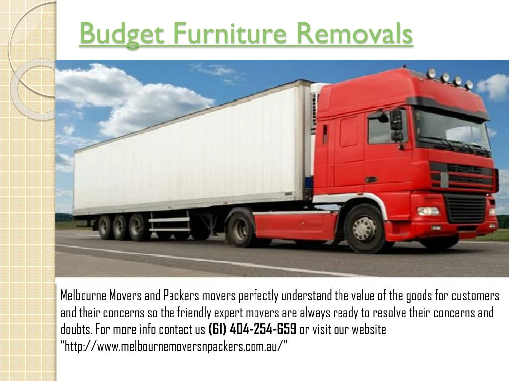 budget furniture removals
