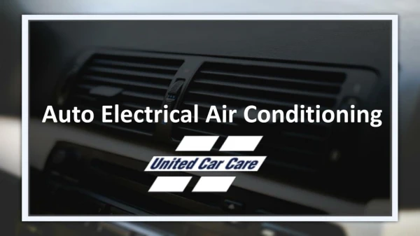 Auto Electrical Air Conditioning