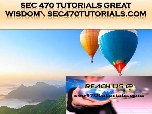 SEC 470 TUTORIALS Great Wisdom\ sec470tutorials.com