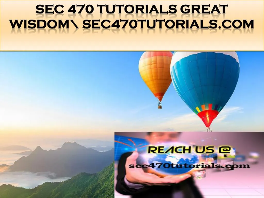sec 470 tutorials great wisdom sec470tutorials com