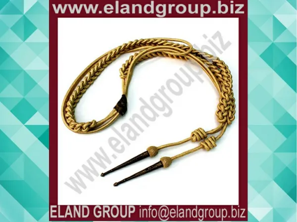 Aiguillette Gold Wire Cord Army Air Force Navy