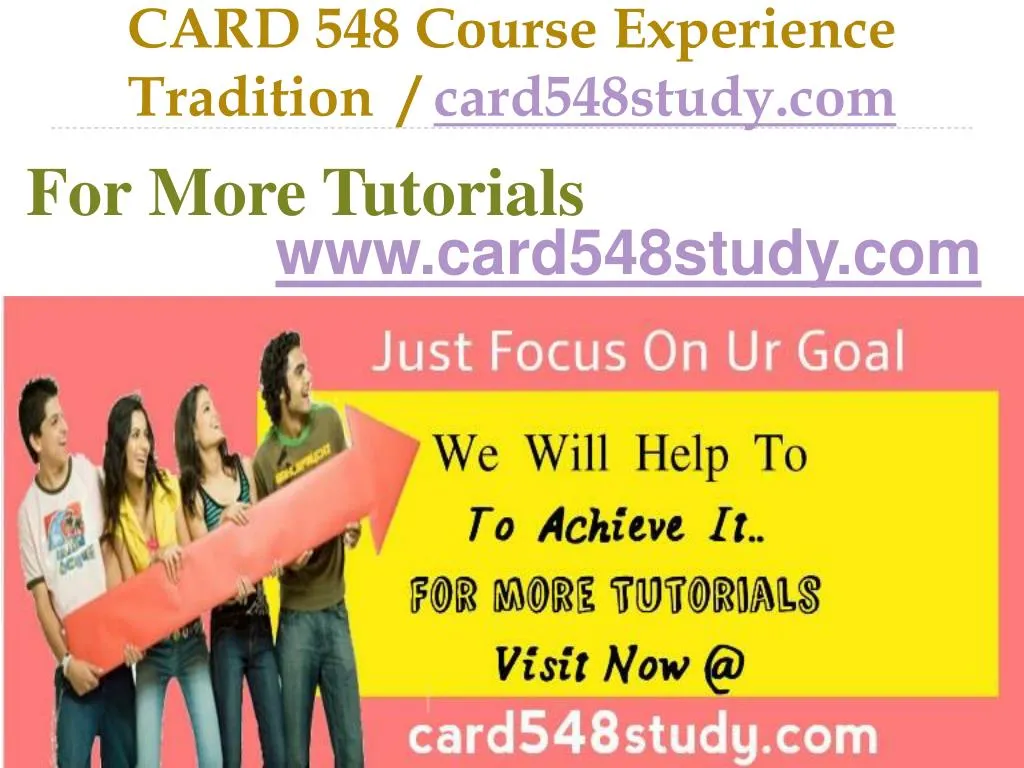 card 548 course experience tradition card548study com