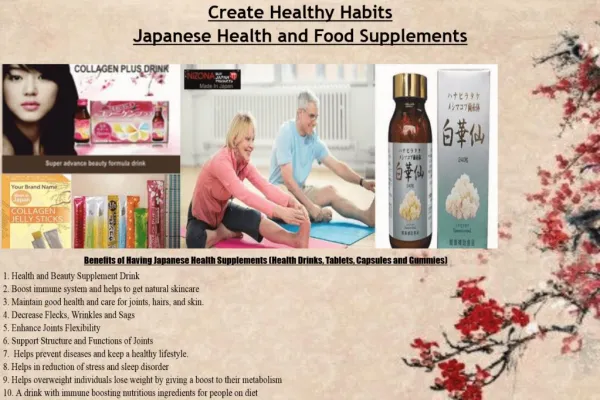 Collage-japanese Health Drinks and Supplements