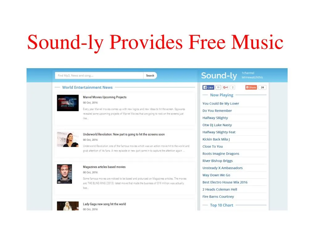 sound ly provides free music