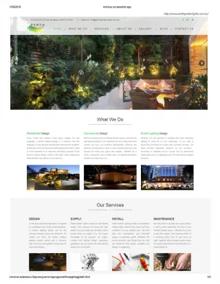 Outdoor LED Lighting - Perth Garden Lights - slide 1